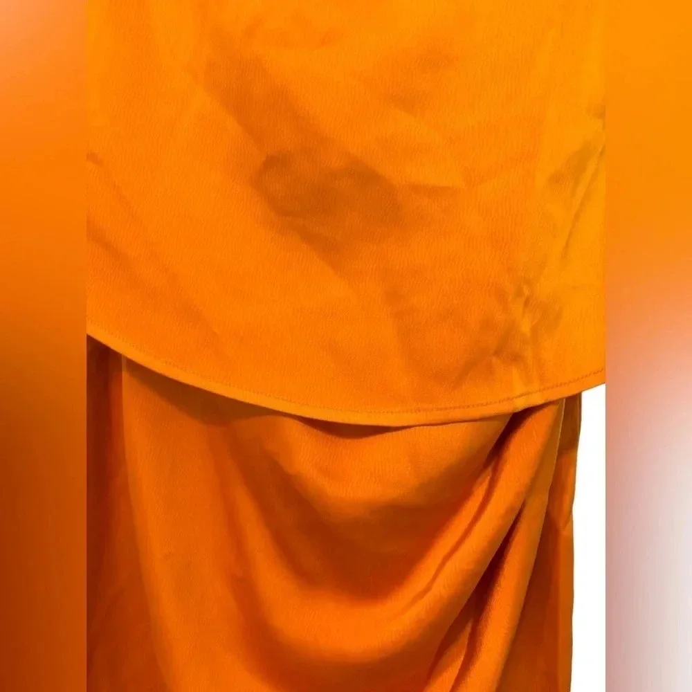 NWT Revolve Lovers and Friends Marigold Violet Strapless Midi Dress Silk Size XS
